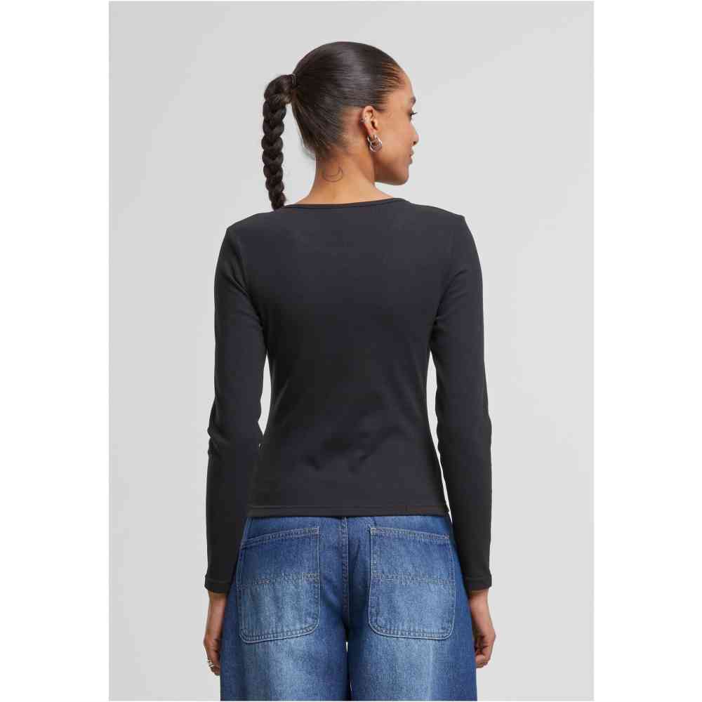 Urban Classics - Heat slim Longsleeve top - Zwart